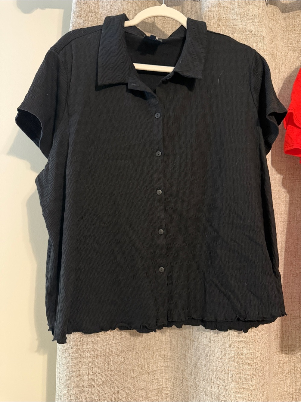 Bobeau Canelia Knit Button Down Top 2X - Picture 3 of 5